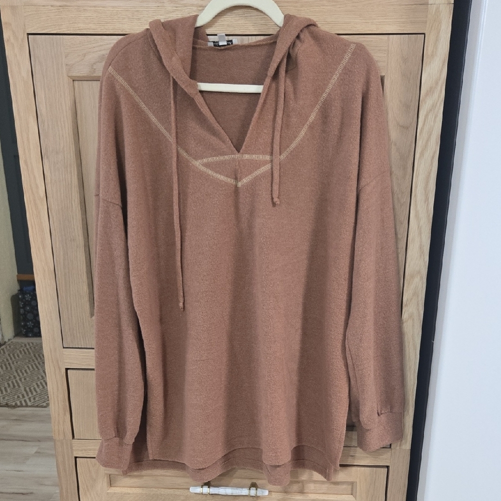White Birch Tan Knit Sweater